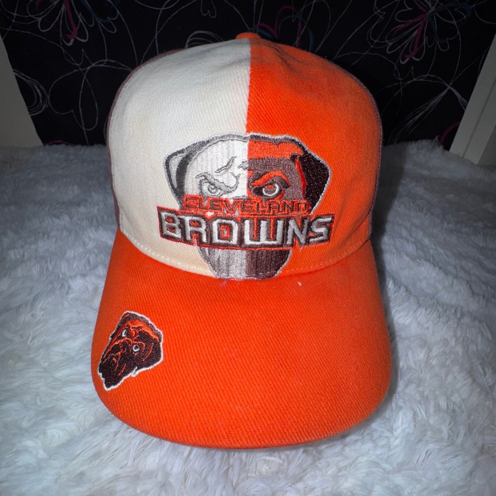 NFL Cleveland Browns Hat Mens OSFM Orange Brown Excellent Dawg Pound Cap